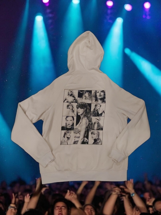 Taylor Swift Sweaters - Taylor Swift  The Eras Tour  Beige Hoodie Size M
